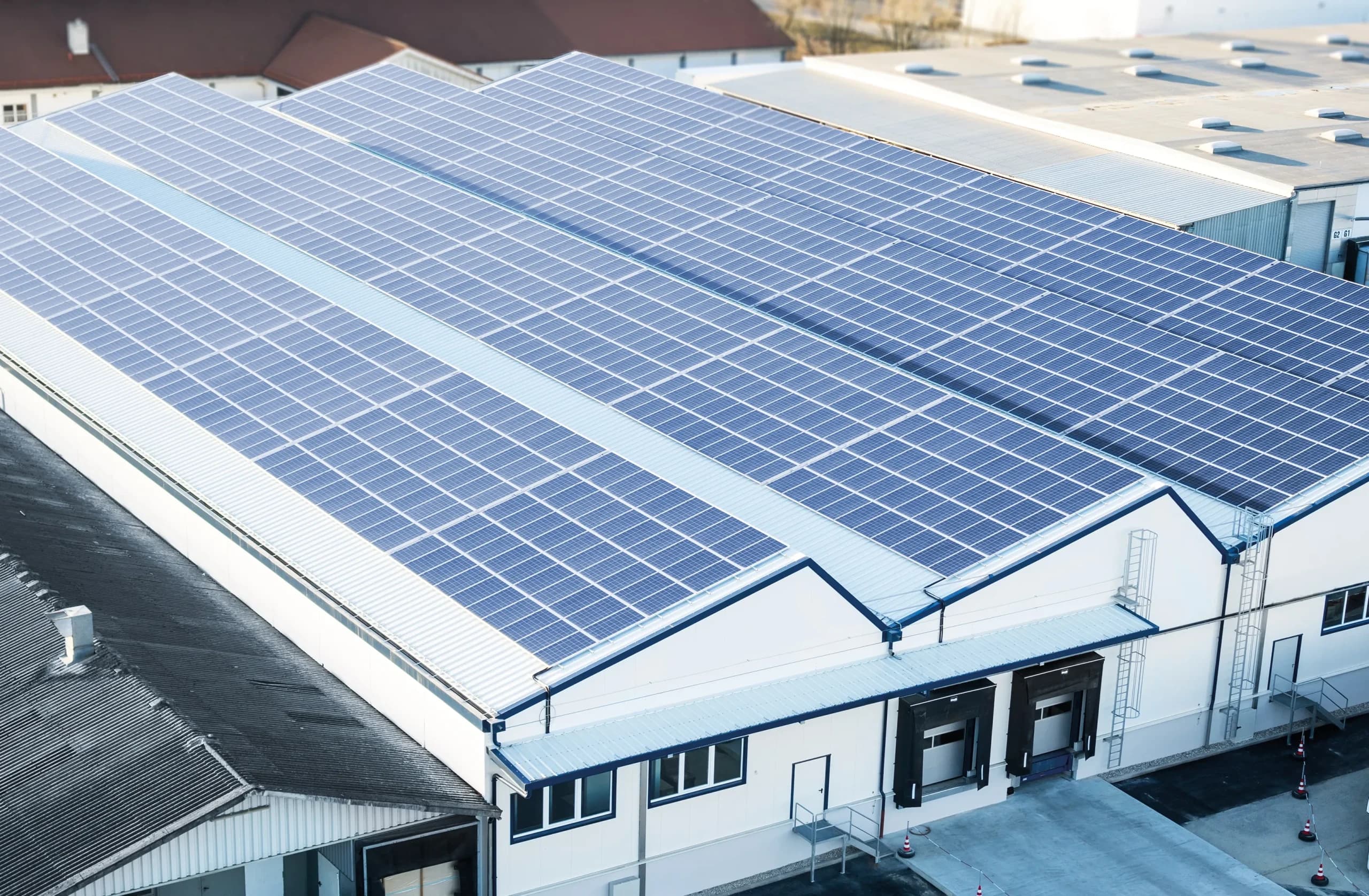 Industrial solar plant