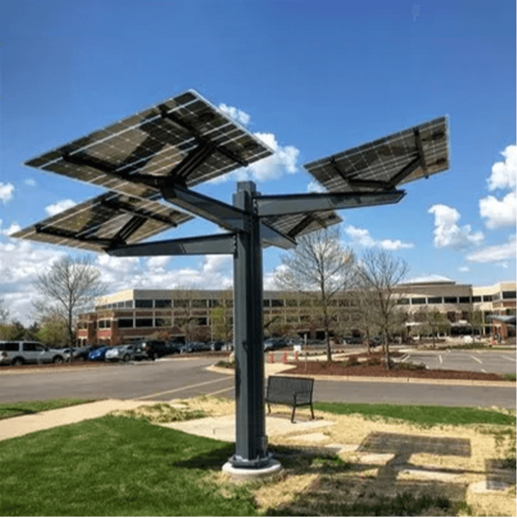 Solar tree installation 3