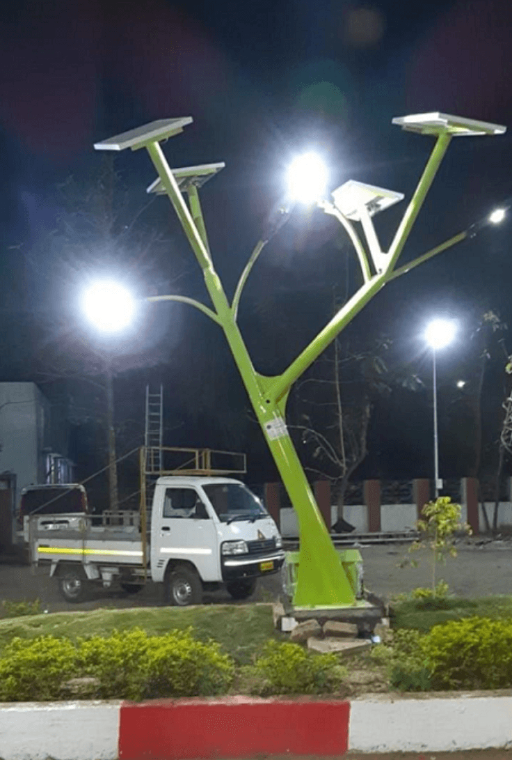 Solar tree installation 4